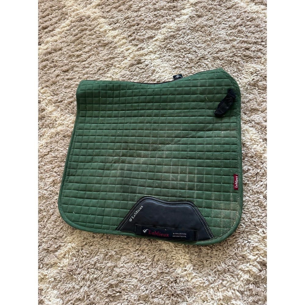 LeMieux Hunter Green Suede Dressage Pad Small Medium Equestrian Horse Saddle Pad